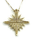 14K Gold & Diamond Star Of Bethlehem Opening Magnetic Necklace